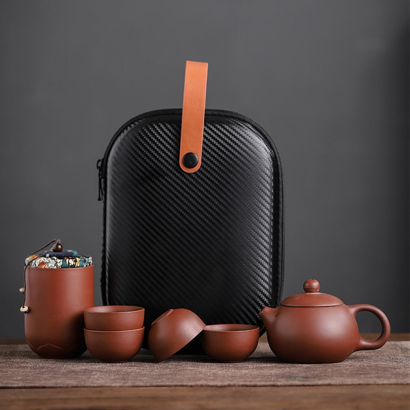 Ceramic Portable Teapot Set