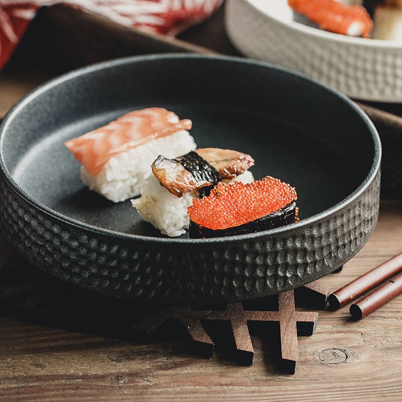 Japanese Large Round Sushi Bowl