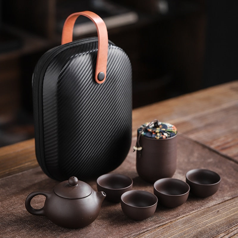 Ceramic Portable Teapot Set