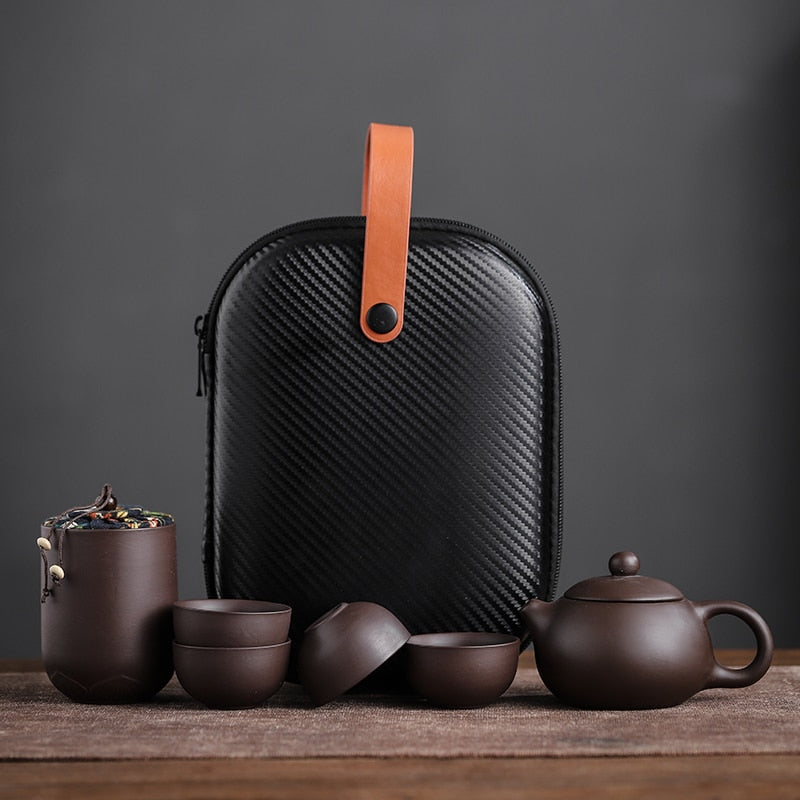 Ceramic Portable Teapot Set