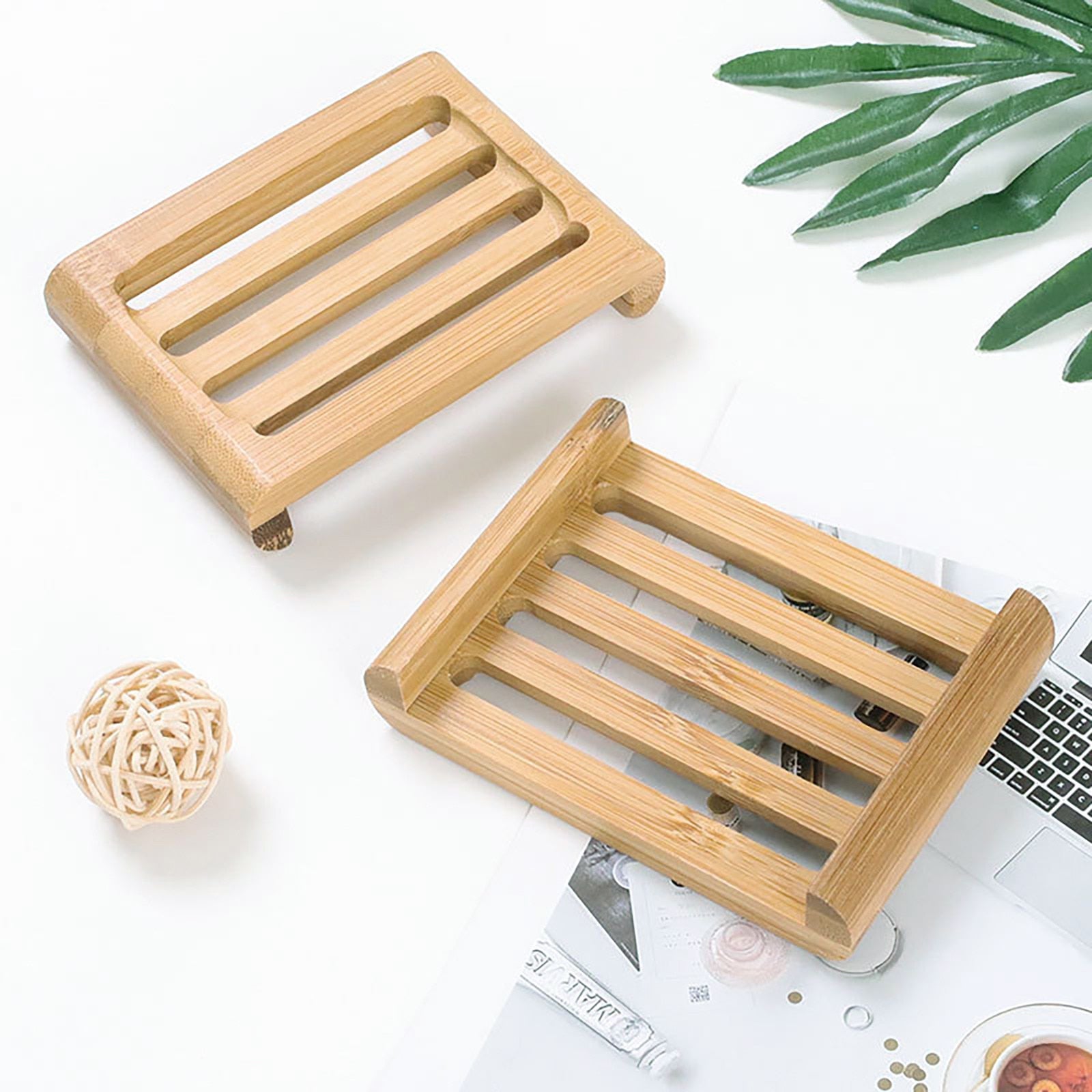 Natural Bamboo Soap Dishes