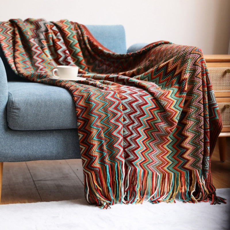 Bohemian Cozy Tassel Blankets