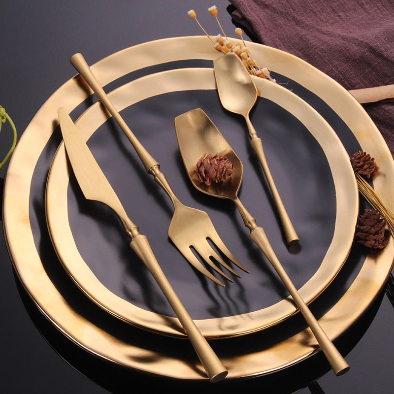 Gold Cutlery Set