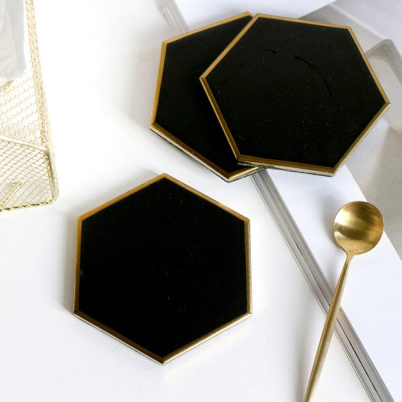 Hexagon Ceramic Insulation Coaster