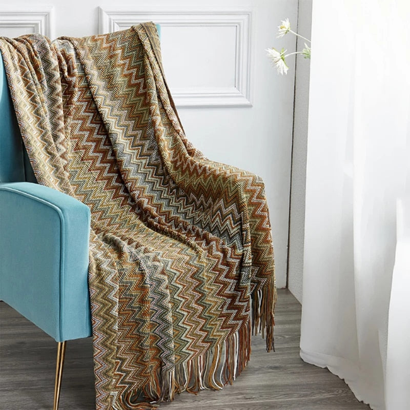 Bohemian Cozy Tassel Blankets