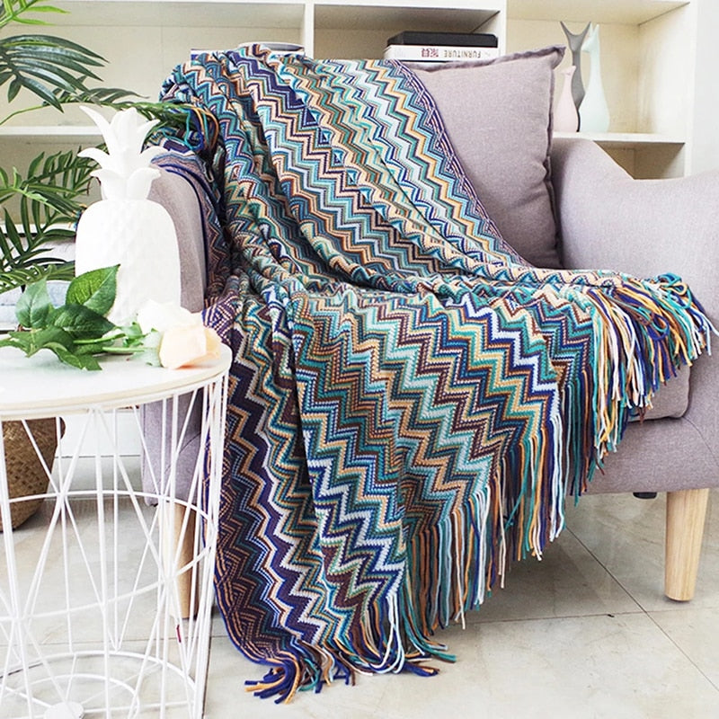 Bohemian Cozy Tassel Blankets