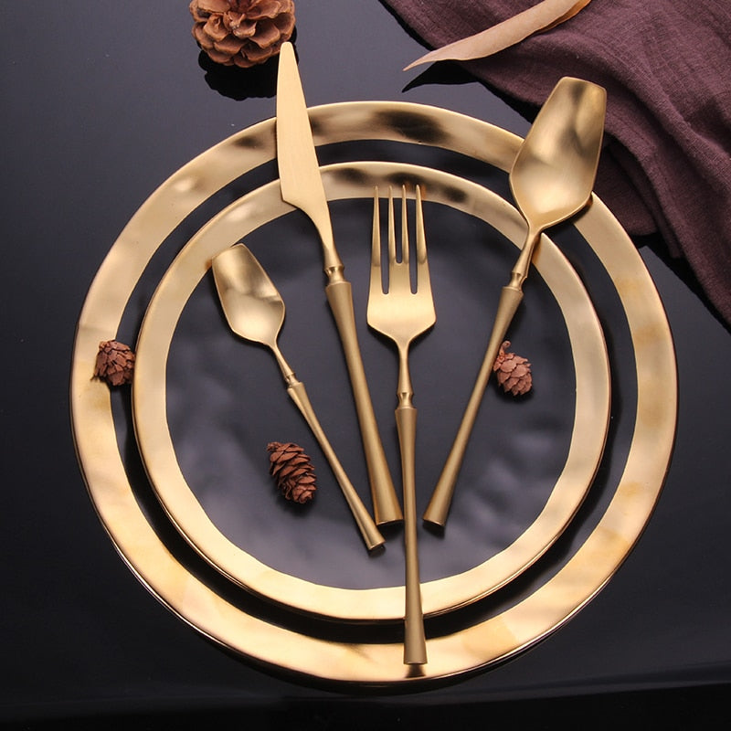 Gold Cutlery Set