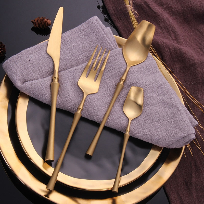 Gold Cutlery Set