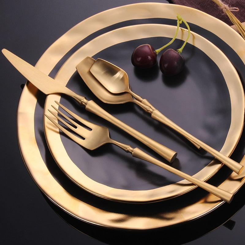 Gold Cutlery Set