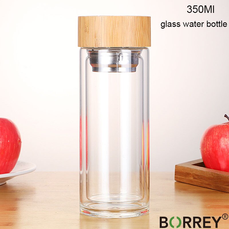 Glass Water Bottle with Tea Infuser