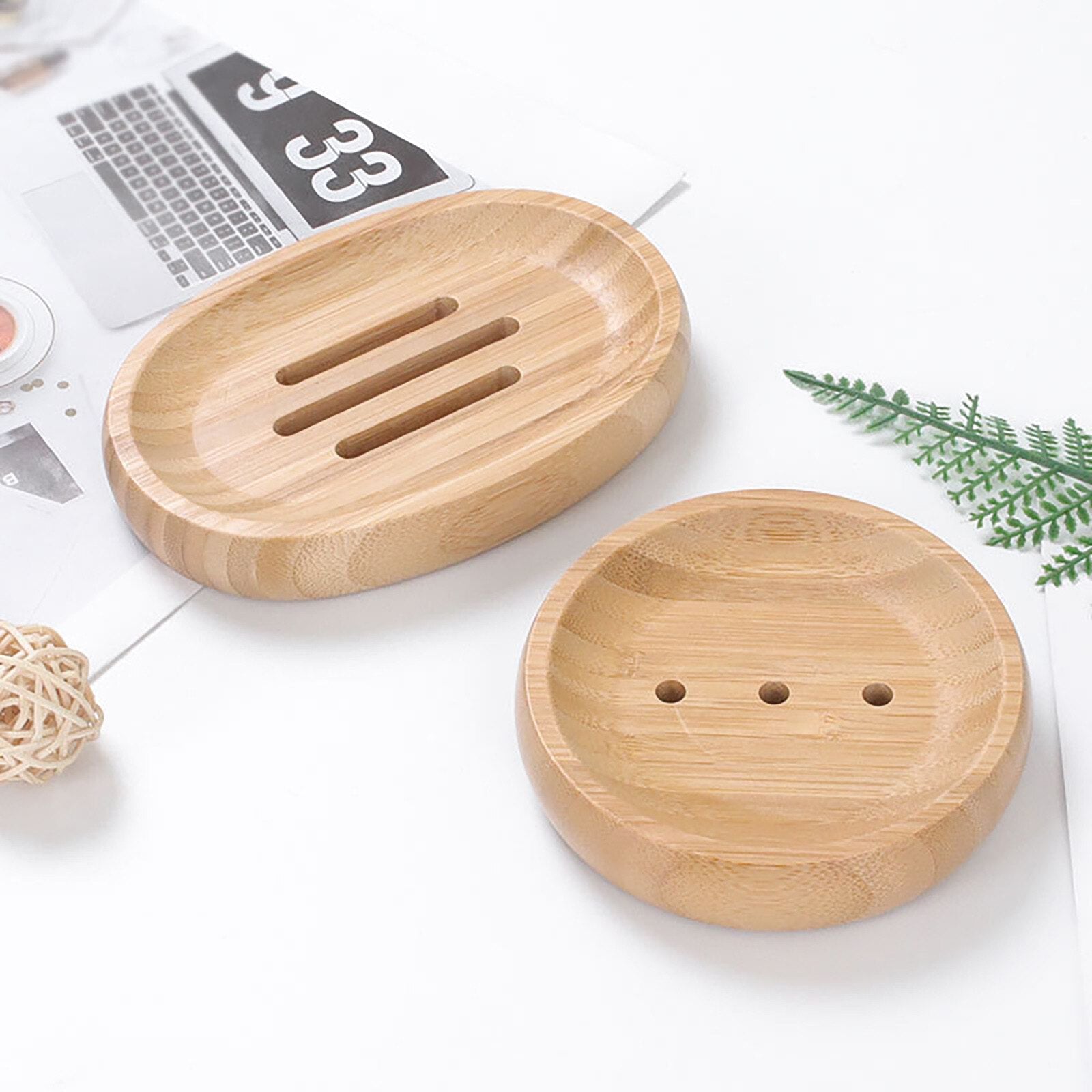 Natural Bamboo Soap Dishes