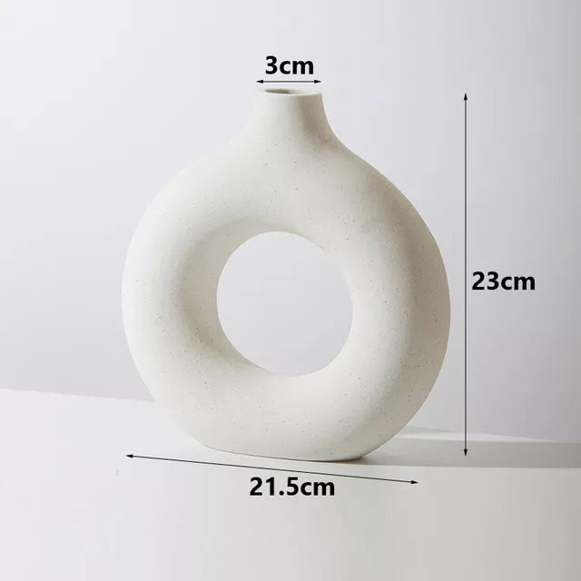 Nordic Hollow Ceramic Vase