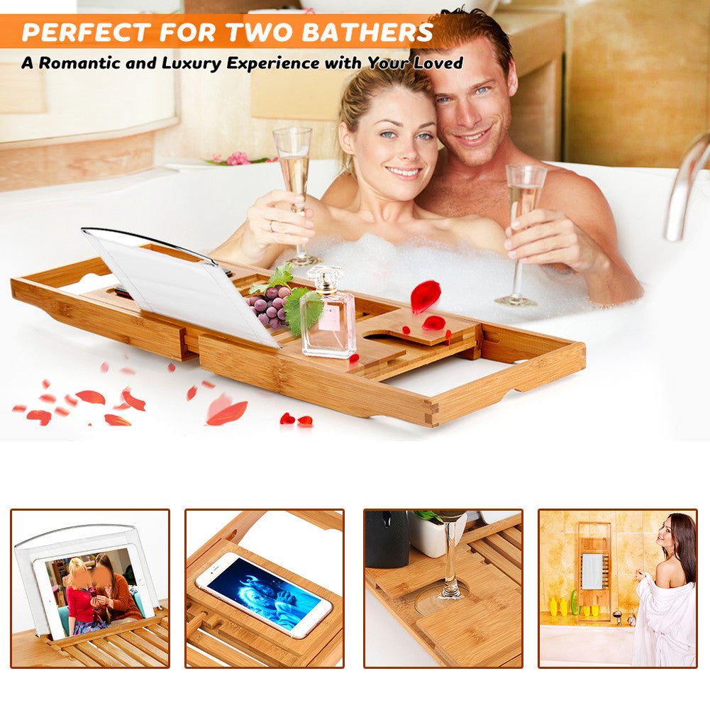 Extendable Bathtub Caddy Tray